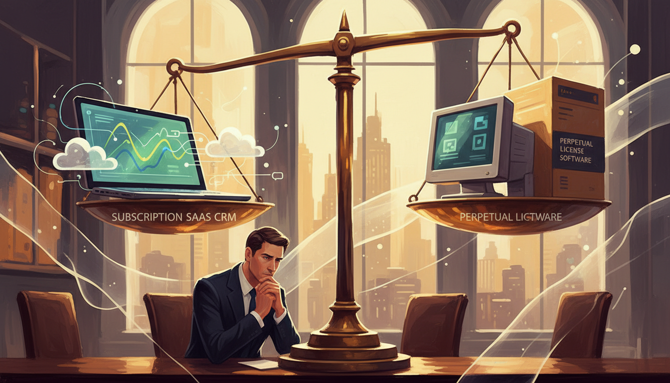 Cost-Benefit Analysis: Subscription SaaS CRM vs. Perpetual License Software